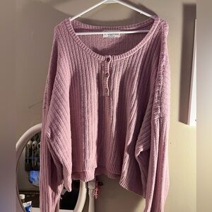 Pink no boundaries sweater